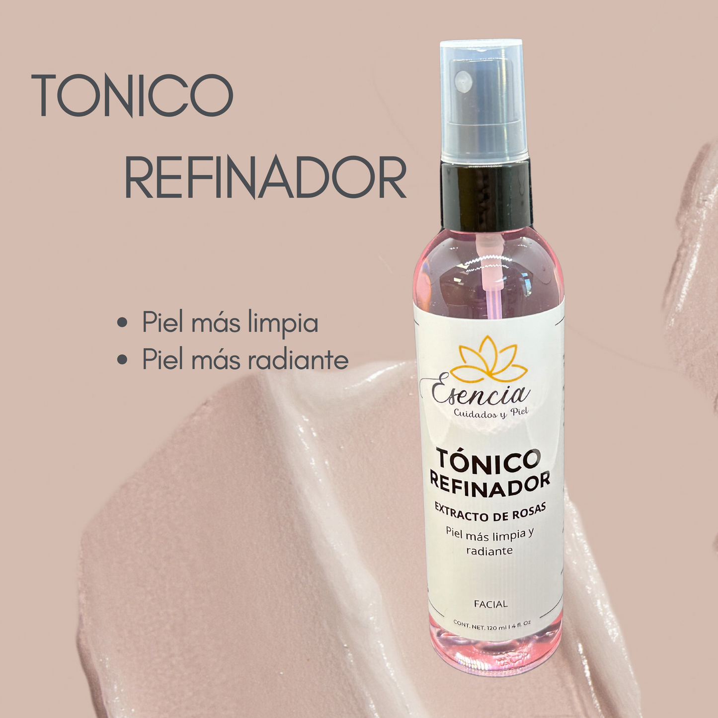 TONICO ESENCIA DE ROSAS PARA LA PIEL