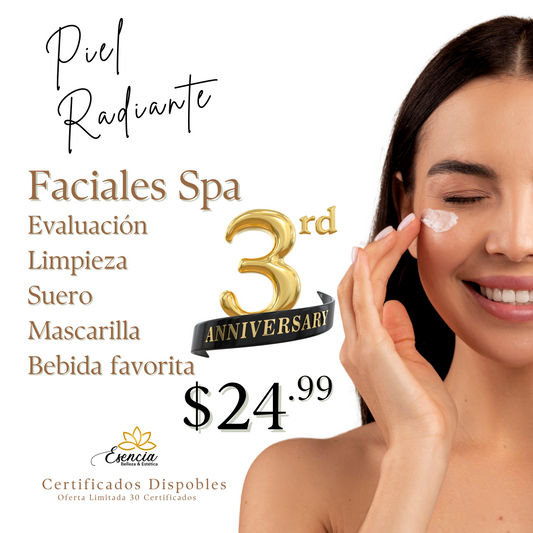 Certificado Limpieza Facial - 3 Aniversario